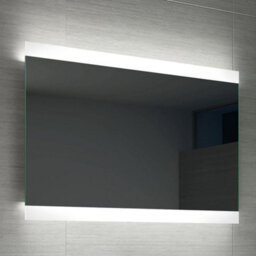 Ibathuk Averra Wall Mounted Led Illuminated Mirror, Modern Bathroom Mirrors With Touch Sensor & Demister Pad, 700 X 500mm - thumbnail 6