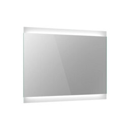 Ibathuk Averra Wall Mounted Led Illuminated Mirror, Modern Bathroom Mirrors With Touch Sensor & Demister Pad, 700 X 500mm
