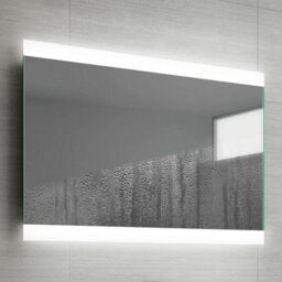 Ibathuk Averra Wall Mounted Led Illuminated Mirror, Modern Bathroom Mirrors With Touch Sensor & Demister Pad, 700 X 500mm - thumbnail 8