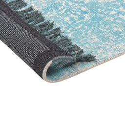 Beliani Rug Akarsu Blue 80 X 150 Cm Viscose - thumbnail 7