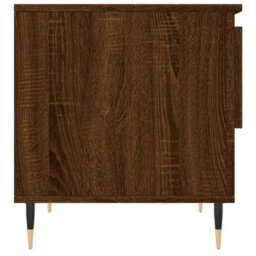 Berkfield Modern Coffee Table Brown Oak 50X46X50 Cm Engineered Wood - thumbnail 7