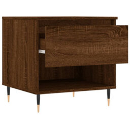 Berkfield Modern Coffee Table Brown Oak 50X46X50 Cm Engineered Wood - thumbnail 6