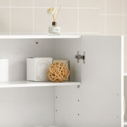 Double Door Wall Cabinet  Storage Solution For Kitchen And Bathroom - thumbnail 5