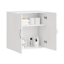 Double Door Wall Cabinet  Storage Solution For Kitchen And Bathroom - thumbnail 4