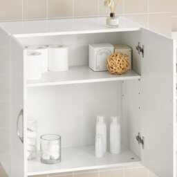 Double Door Wall Cabinet  Storage Solution For Kitchen And Bathroom - thumbnail 3