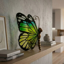 Garden Greatness Emerald Butterfly Led Table Lamp - thumbnail 2