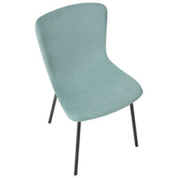 Beliani Set Of 4 Dining Chairs Caldwell Fabric Mint Green - thumbnail 6
