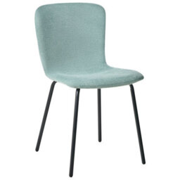 Beliani Set Of 4 Dining Chairs Caldwell Fabric Mint Green - thumbnail 4