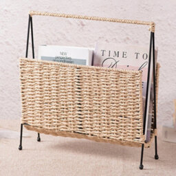 Modular Woven Paper Magazine Rack - Bookshelf & Newspaper - thumbnail 3