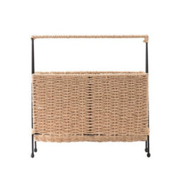 Modular Woven Paper Magazine Rack - Bookshelf & Newspaper - thumbnail 7