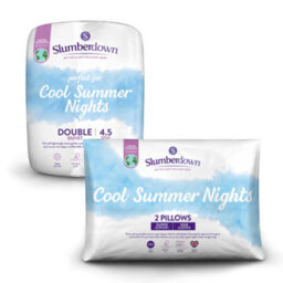Slumberdown Cool Summer Nights Duvet, 2 Firm Pillows, 4.5 Tog, Super King - thumbnail 1