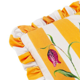 Wylder Nature Marais Fritillaries Printed Chenille Feather Rich Cushion - thumbnail 4