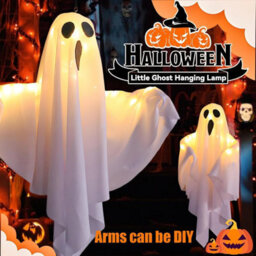 Halloween Decorations Outdoor - 2Pcs Halloween Hanging Light Up Ghost, Outdoor Spooky Decorations For Yard Tree Lawn Garden Party - thumbnail 3
