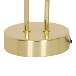 GoodHome Mantus Spherical Brushed Matt Gold Effect Halogen Table Lamp - thumbnail 5