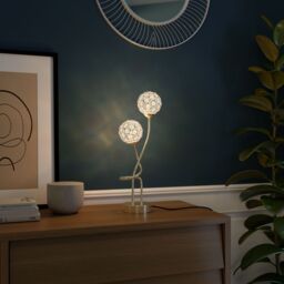 GoodHome Mantus Spherical Brushed Matt Gold Effect Halogen Table Lamp - thumbnail 6