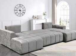 Home & Love Shanghai Luxury U Shape Sofa Bed - Grey - thumbnail 2