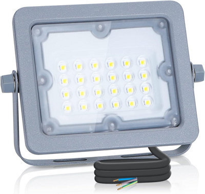 Aigostar 20W Led Floodlight 1800Lm Security Lights Outdoor, 6500K Cold White - image 1