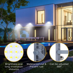 Aigostar 20W Led Floodlight 1800Lm Security Lights Outdoor, 6500K Cold White - thumbnail 3