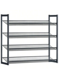 LEDREM Shoe Rack, 8-Tier Stackable Shoe Storage Shelf, Metal Shoe Organiser With Adjustable Flat Or Angled Shelves - thumbnail 2