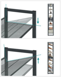 LEDREM Shoe Rack, 8-Tier Stackable Shoe Storage Shelf, Metal Shoe Organiser With Adjustable Flat Or Angled Shelves - thumbnail 8