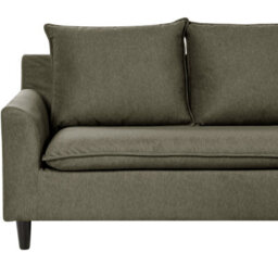 Beliani Corner Sofa 3 Seater Elvenes Velvet Dark Green Left Hand - thumbnail 6
