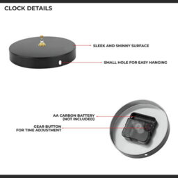 Ledsone Modern Diy Frameless Coffee Cup Pattern Diy Large Wall Clock Big Watch Decal Number Clock Silver - thumbnail 4