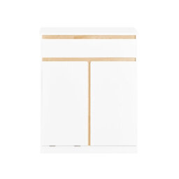 Sobuy Bzr79-W, Laundry Cabinet Laundry Chest Bathroom Cabinet Storage Cabinet,white,w70.5Xd33Xh85 - thumbnail 1