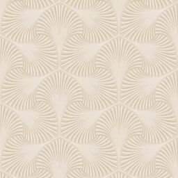 Holden Décor Cream Metallic Effect Geometric Textured Wallpaper - thumbnail 2