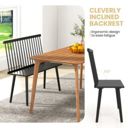 Gainoom Entryway Bench For 2 Windsor Bench Rubber Wood Dining Bench Indoor Bench - thumbnail 5