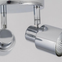 First Choice Lighting Chrome 3 Light Ip44 Bathroom Round Spotlight Plate - thumbnail 3