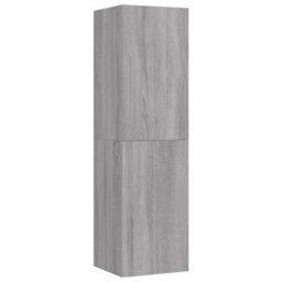 Berkfield Wall-Mounted Tv Cabinet Grey Sonoma 30.5X30X110 Cm - thumbnail 2