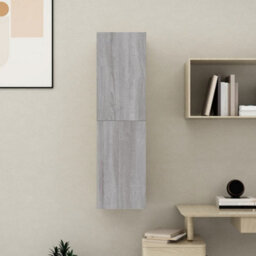 Berkfield Wall-Mounted Tv Cabinet Grey Sonoma 30.5X30X110 Cm - thumbnail 4
