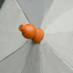 Outsunny Wood Patio Parasol Sun Shade Outdoor Garden Umbrella Canopy Grey - thumbnail 8