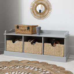 Nöa & Nani Noa & Nani Storage Bench With 3 Cubes In Silk Grey Stockholm - thumbnail 2
