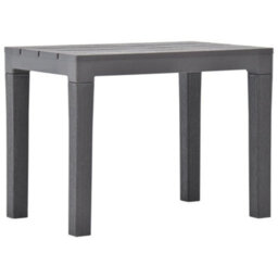 Berkfield Garden Table With 2 Benches Plastic Brown - thumbnail 3