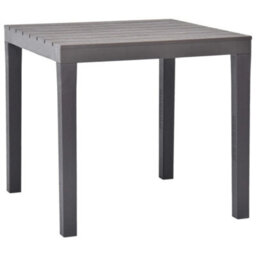 Berkfield Garden Table With 2 Benches Plastic Brown - thumbnail 4