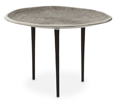 Orsina Silva Oak Effect Silver Top Coffee Table - image 1