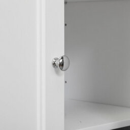 Teamson Home Stratford Elg-676 White Bathroom Standing Cabinet With 2 Shelves - thumbnail 8