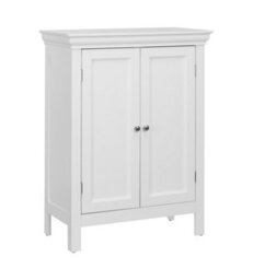 Teamson Home Stratford Elg-676 White Bathroom Standing Cabinet With 2 Shelves - thumbnail 1