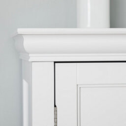 Teamson Home Stratford Elg-676 White Bathroom Standing Cabinet With 2 Shelves - thumbnail 5