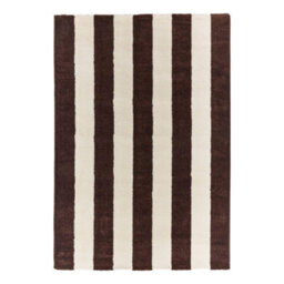 Sweeek - Indoor Rug With Brown And White Stripes 120X160Cm - Pablo - thumbnail 2