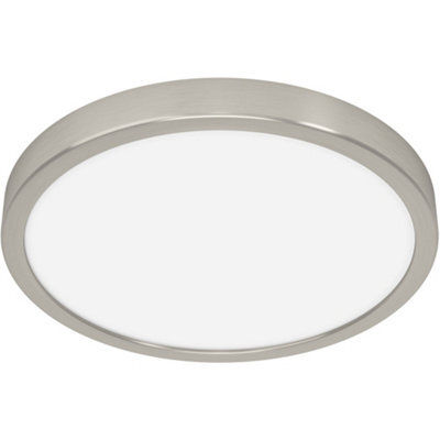 Loops Modern Satin Nickel Round Ceiling Light For Contemporary Indoor Spaces - image 1