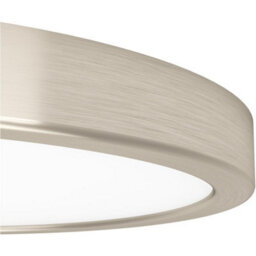 Loops Modern Satin Nickel Round Ceiling Light For Contemporary Indoor Spaces - thumbnail 5