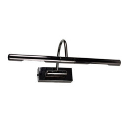 Valuelights Capri Black Chrome Mains Powered Twin Picture Wall Light And Bulbs