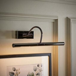 Valuelights Capri Black Chrome Mains Powered Twin Picture Wall Light And Bulbs - thumbnail 2