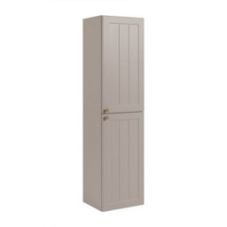 Heze Furniture Gusto Scandi Style Bathroom Wall Cabinets Vanity Unit With Worktop Set 35Cm & 80Cm  - Cashmere & Oak - thumbnail 3