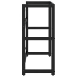 Berkfield Bathroom Washbasin Frame Black 79X38X83 Cm Iron - thumbnail 4
