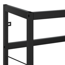 Berkfield Bathroom Washbasin Frame Black 79X38X83 Cm Iron - thumbnail 6