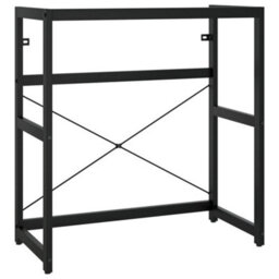 Berkfield Bathroom Washbasin Frame Black 79X38X83 Cm Iron - thumbnail 2