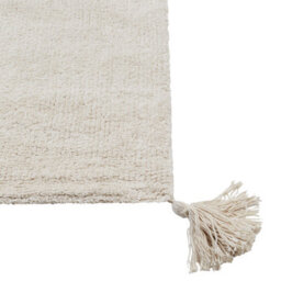 Beliani Kids Teddy Bear Print Rug 140 X 200 Cm Beige Cotton - thumbnail 6